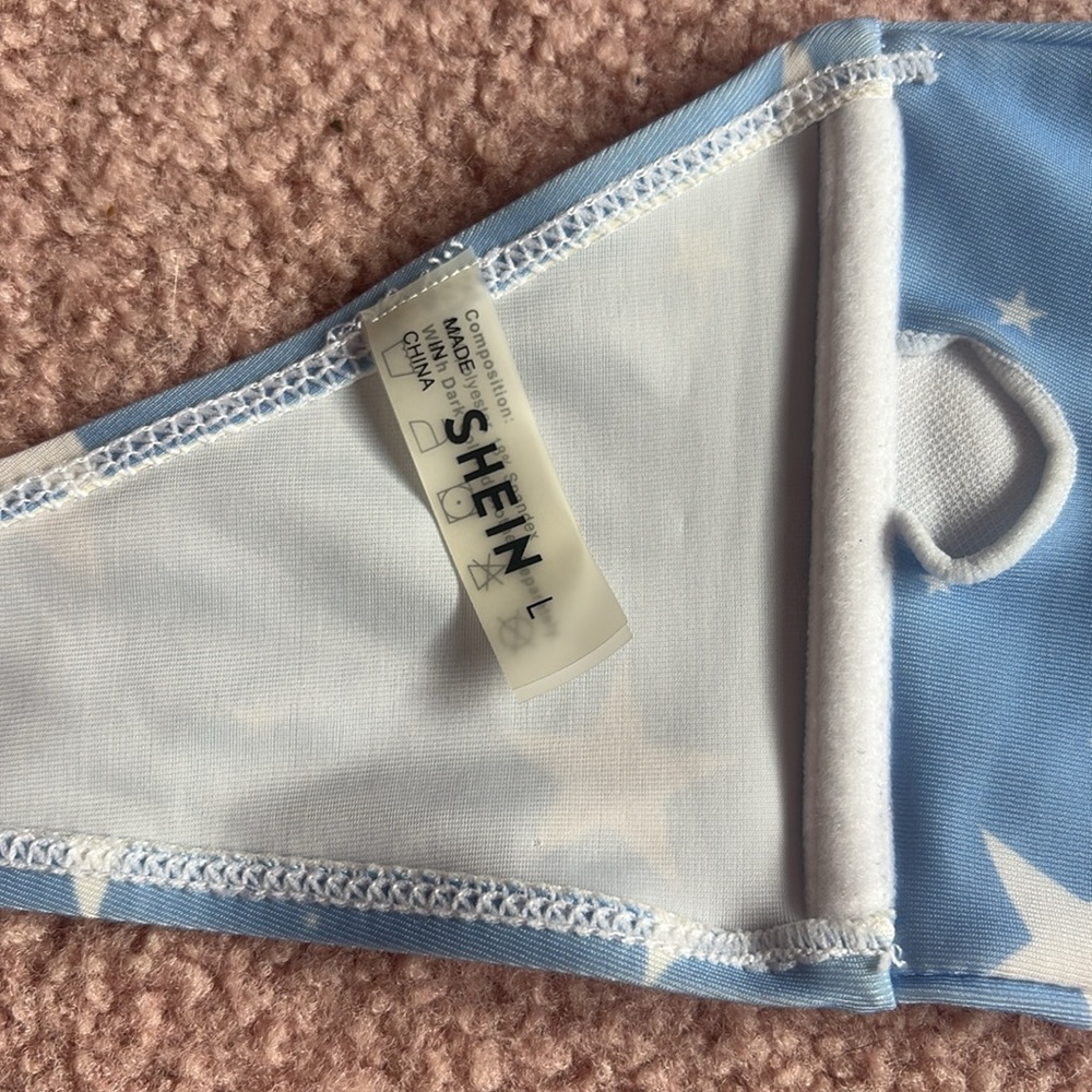 SHEIN Blue Starry Bikini Set Size L - Picture 3 of 4